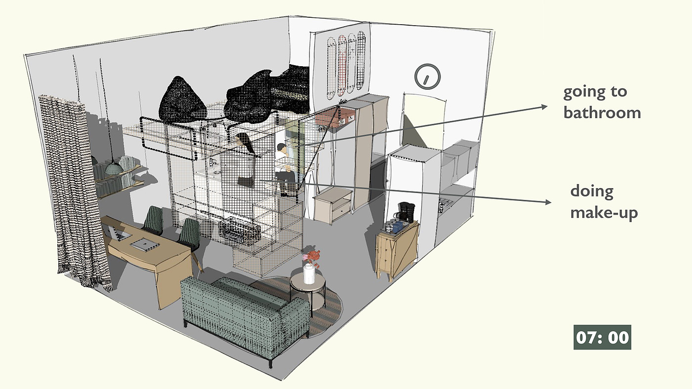 Interior design，Large-sized apartment，CompactLiving，