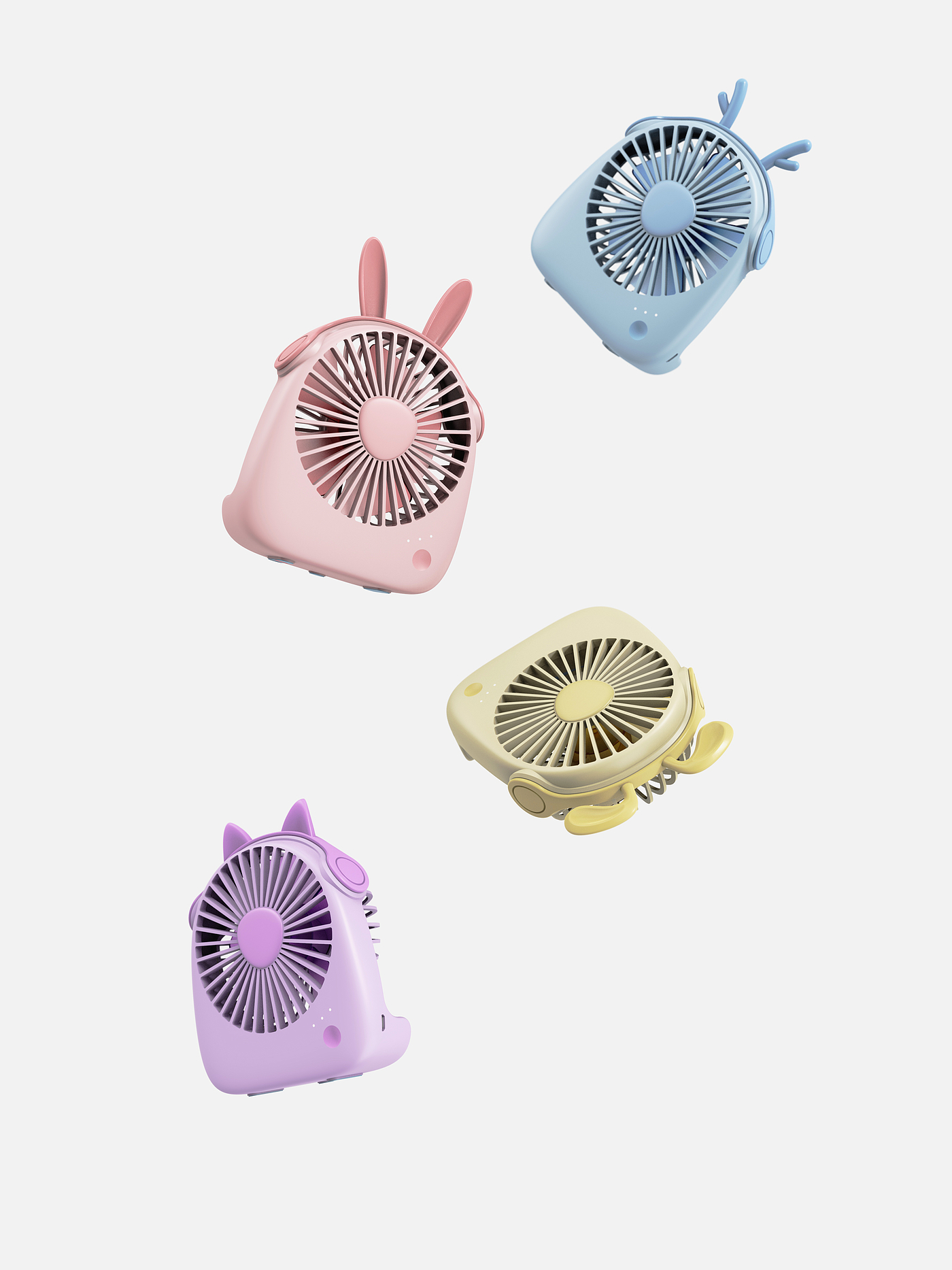 fan，Small fan，Cartoon，lovely，