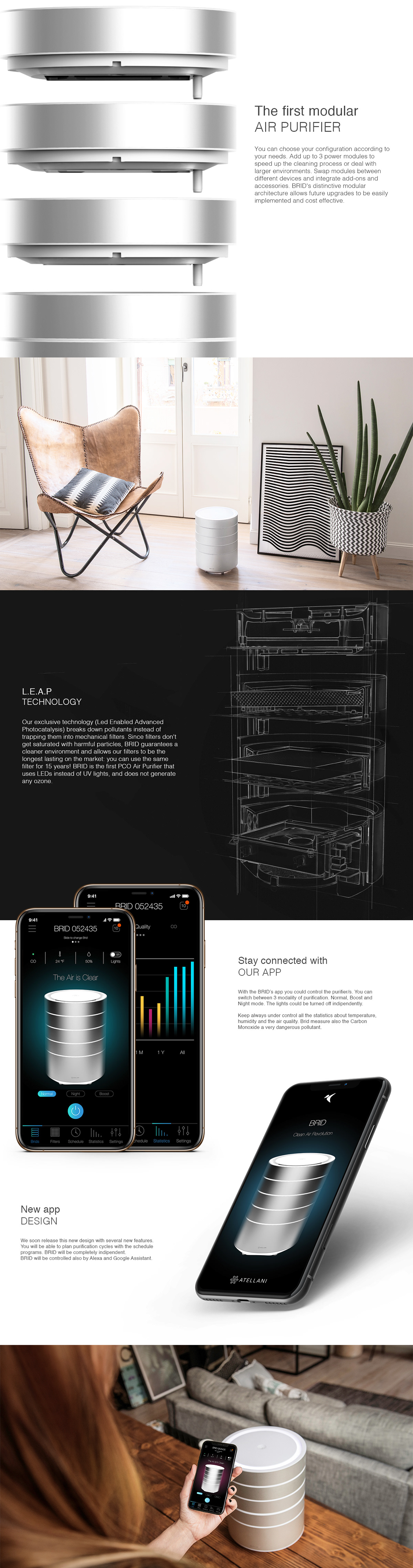 BRID，science and technology，clean air ，Ceramic filtration，air cleaner，