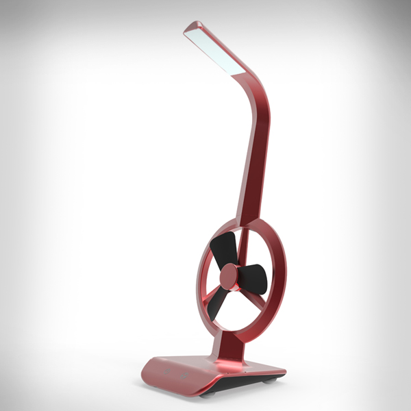 Small fan，Small fan desk lamp，Design of small fan desk lamp，industrial design，Appearance design，product design，