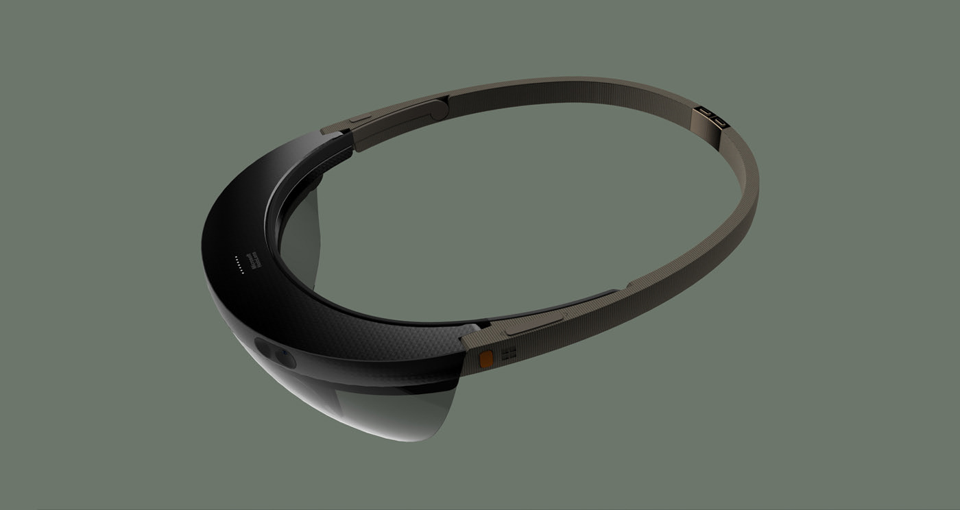 black，Dynamic image design，industrial design，Holographic lens，Microsoft，