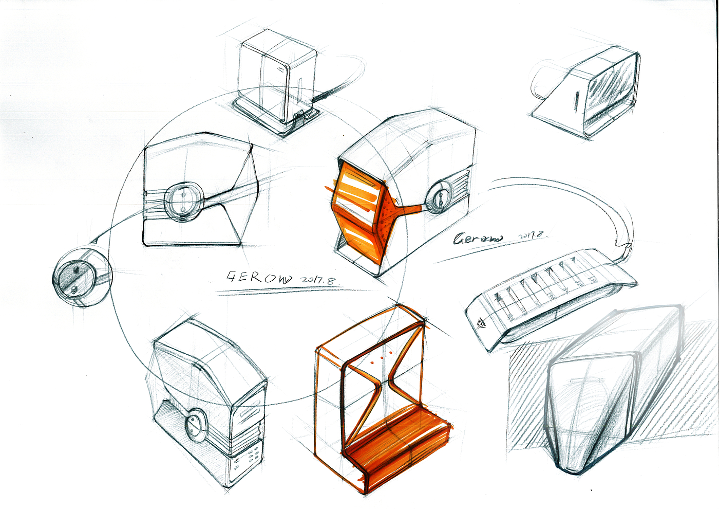 Hand drawn products，