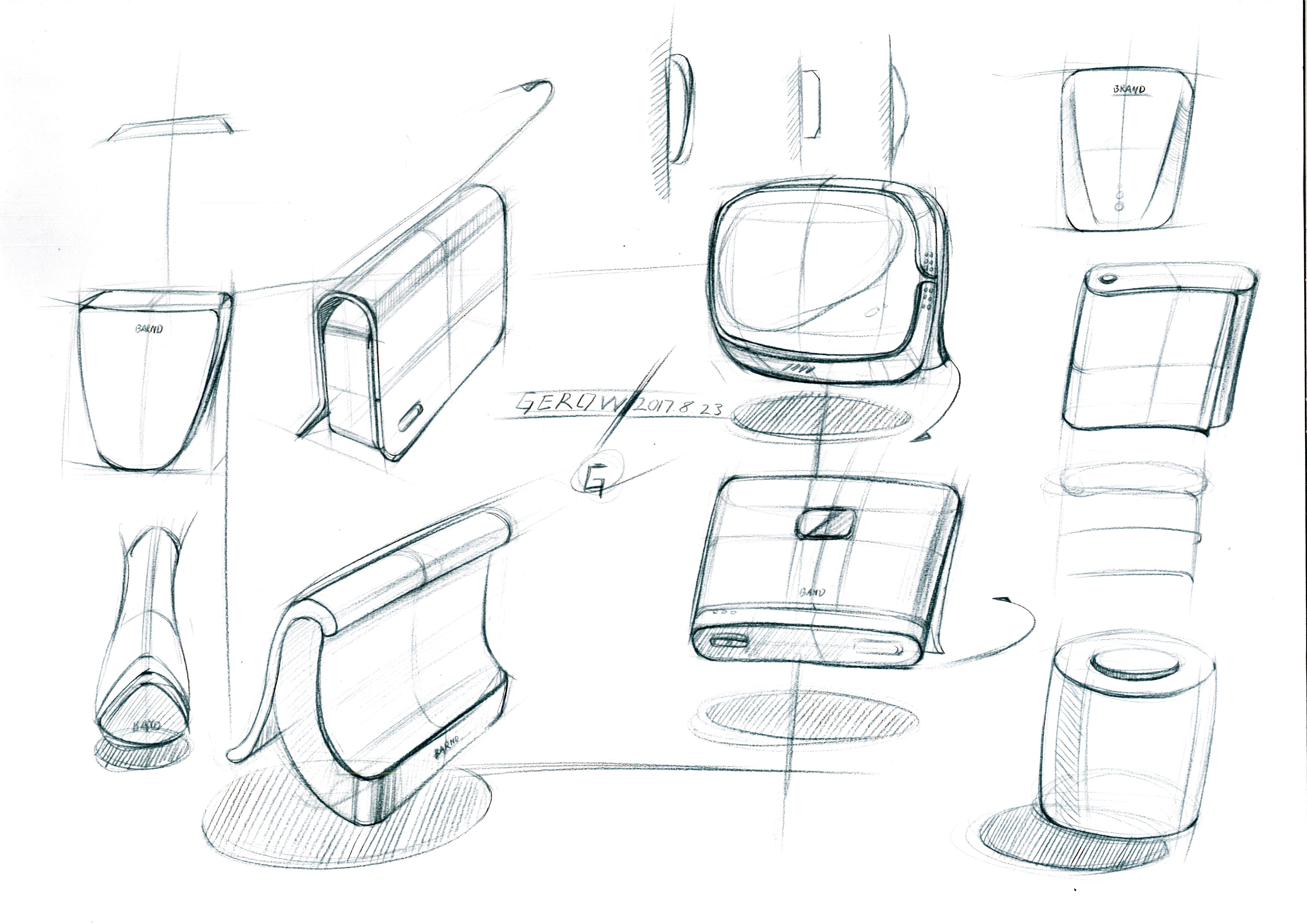 Hand drawn products，