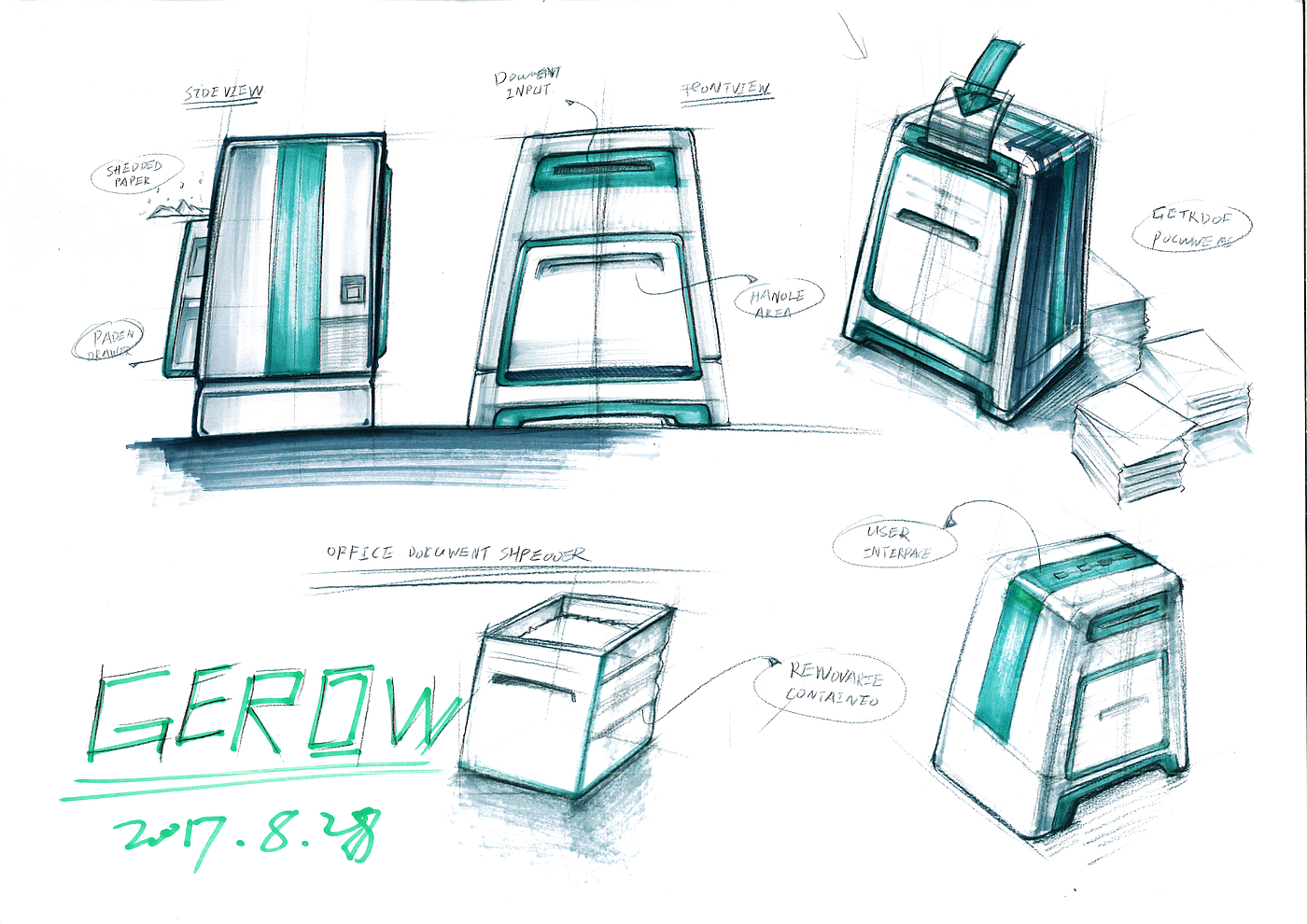 Hand drawn products，