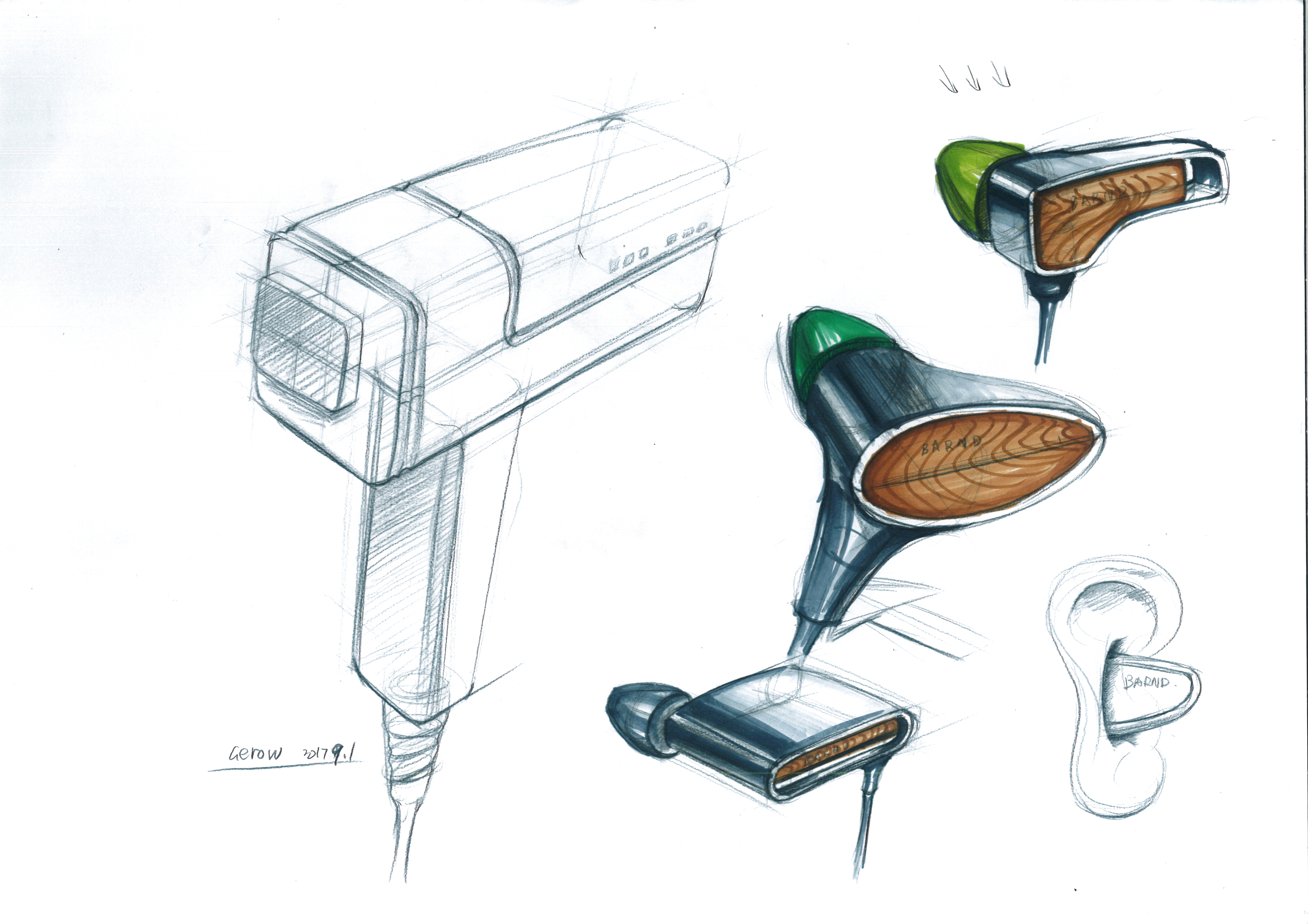 Hand drawn products，