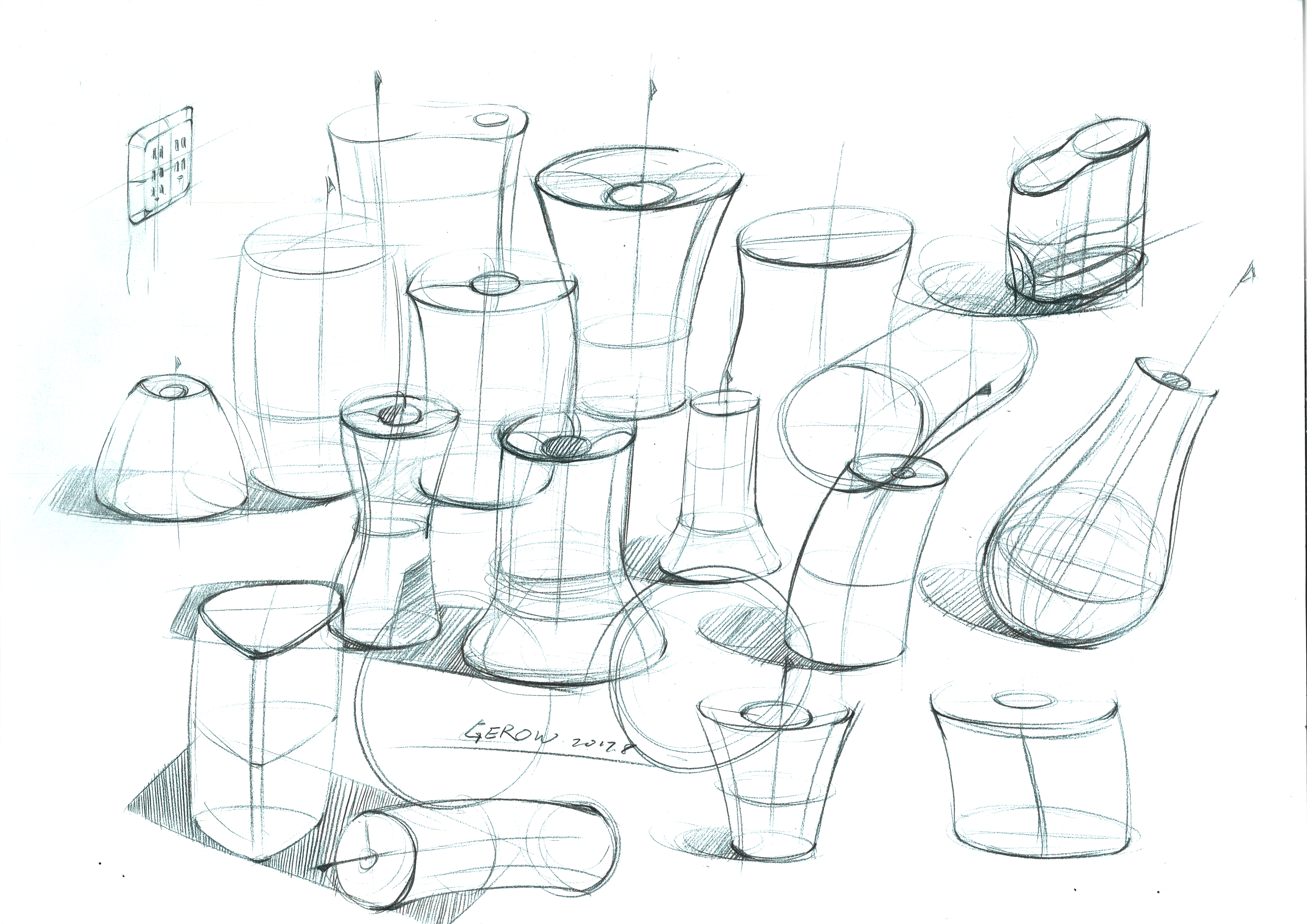 Hand drawn products，