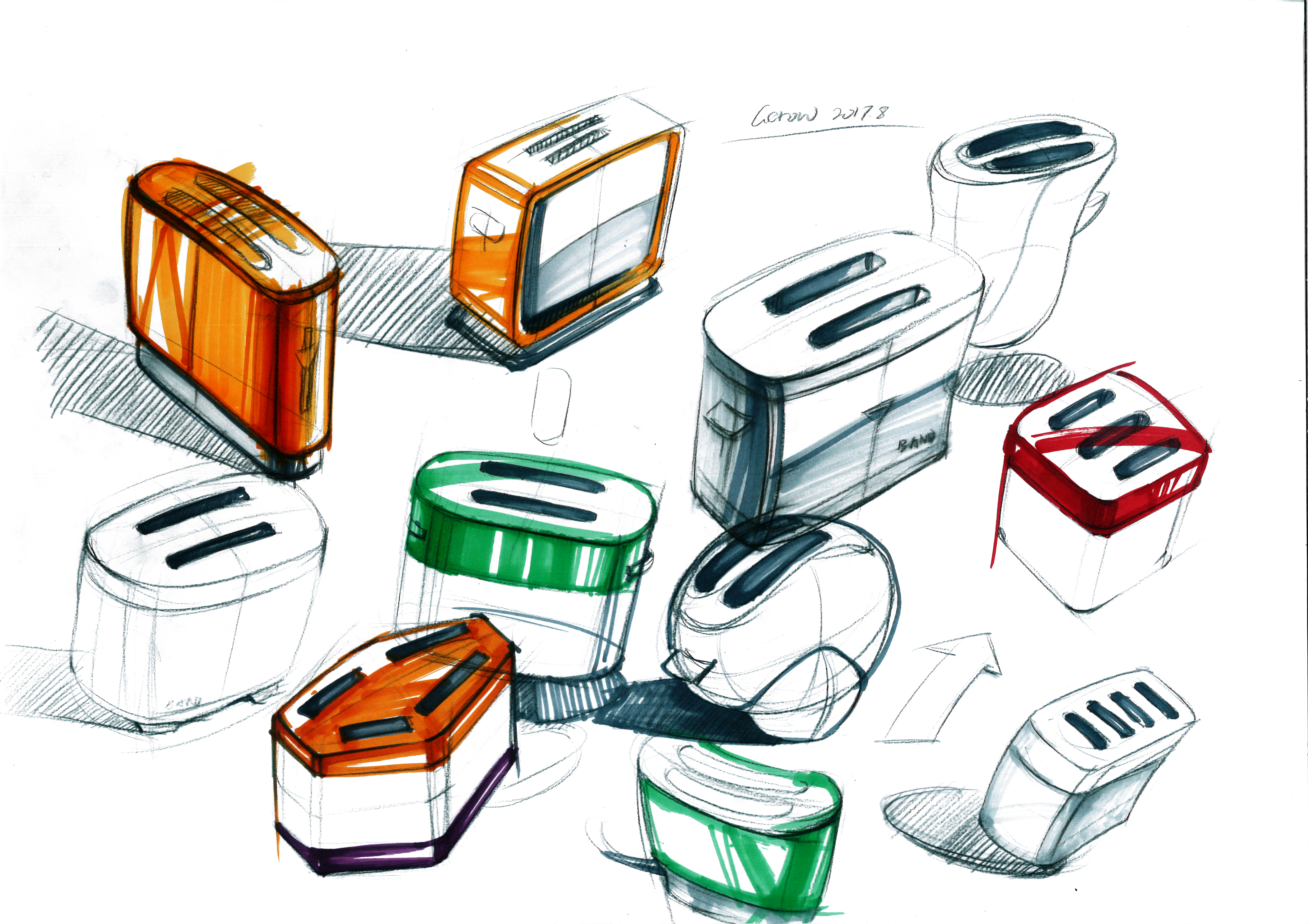 Hand drawn products，