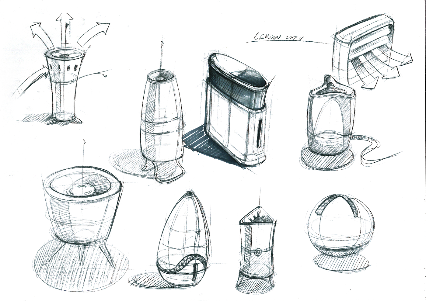 Hand drawn products，