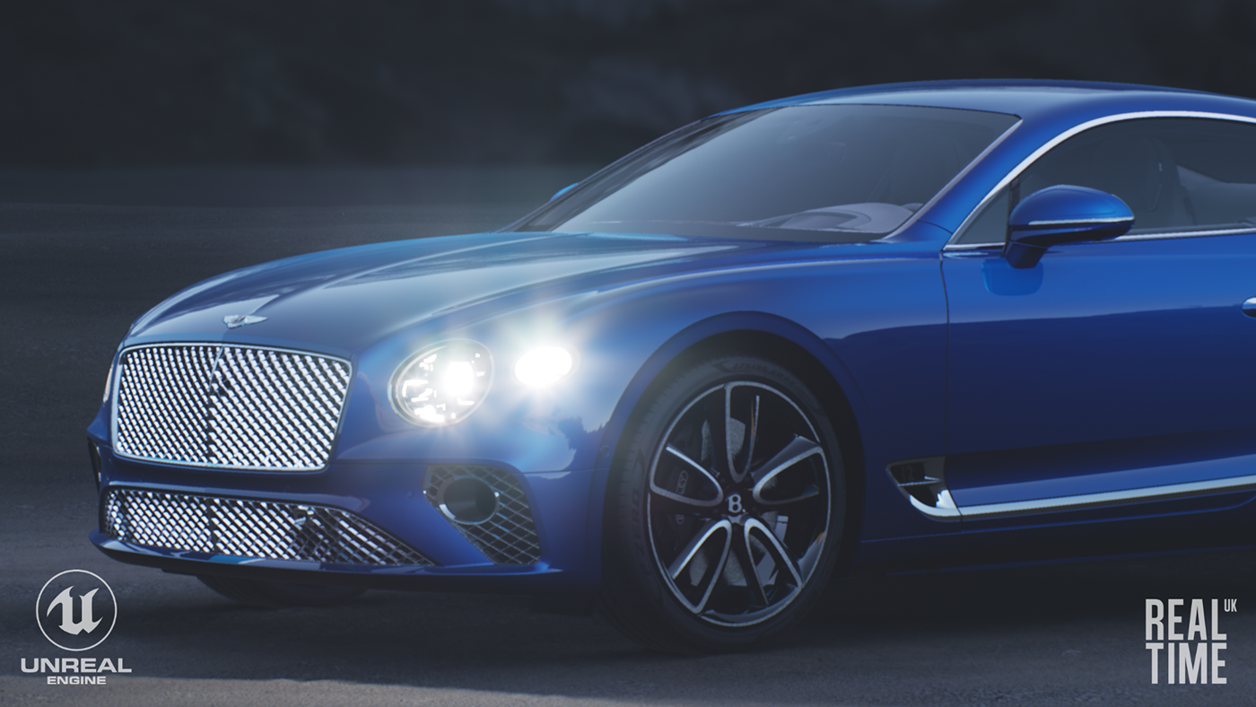 Bentley，Bentley，automobile，design sketch，Render，HDR，