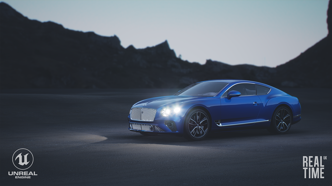 Bentley，Bentley，automobile，design sketch，Render，HDR，