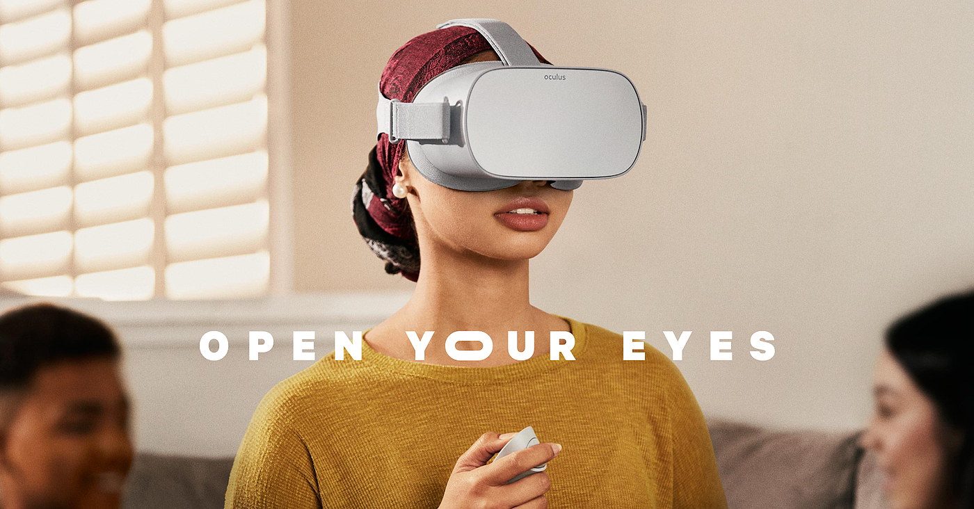 white，VR glasses，oculus GO，