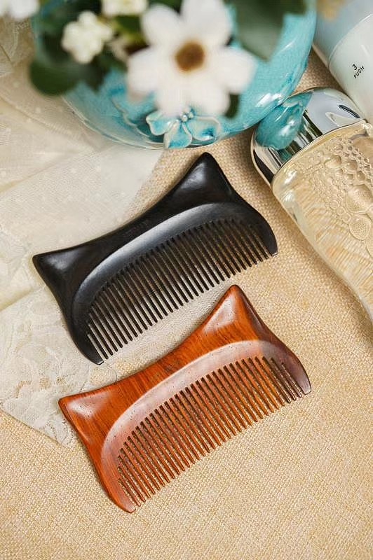 Cultural creation，original，Pet meow comb，Craftsmanship，Mahogany，comb，New Chinese style，National style，