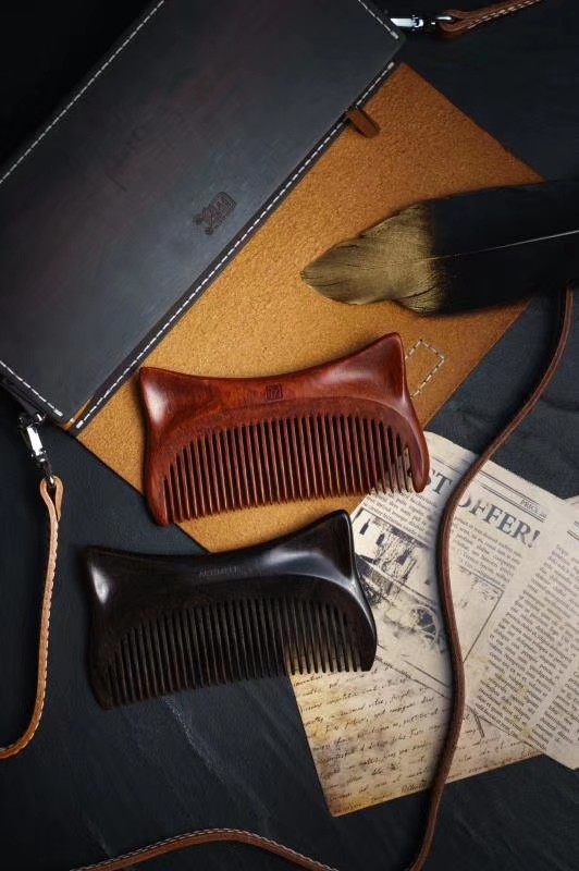 Cultural creation，original，Pet meow comb，Craftsmanship，Mahogany，comb，New Chinese style，National style，