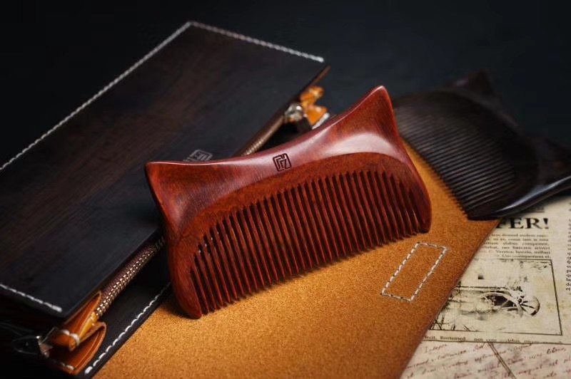 Cultural creation，original，Pet meow comb，Craftsmanship，Mahogany，comb，New Chinese style，National style，