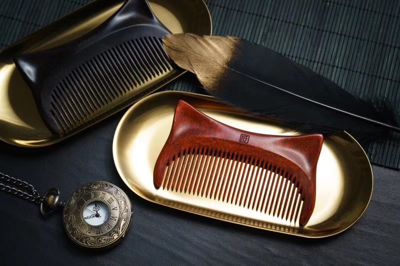 Cultural creation，original，Pet meow comb，Craftsmanship，Mahogany，comb，New Chinese style，National style，