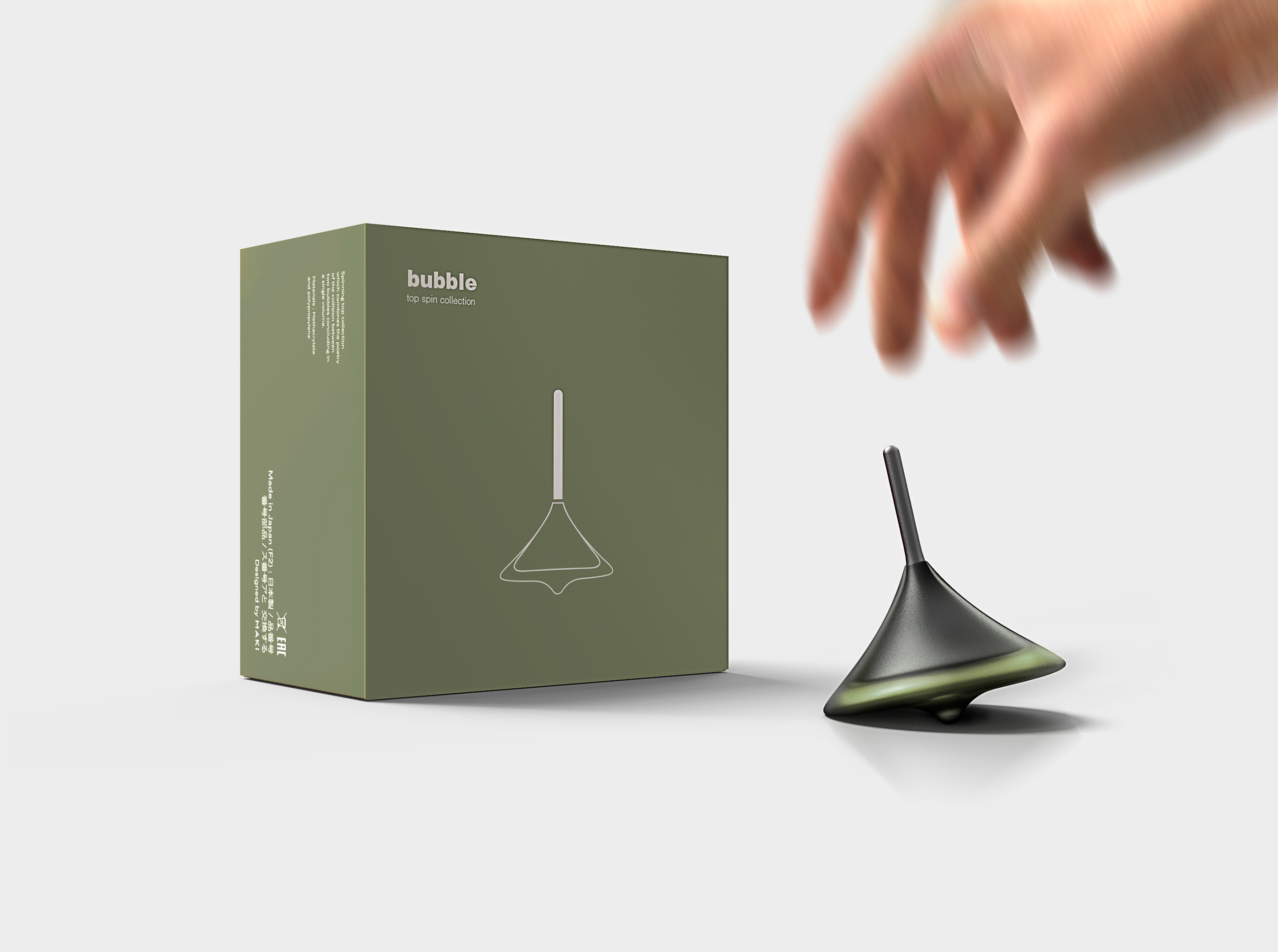 black，Finger spiral，BUBBLE，