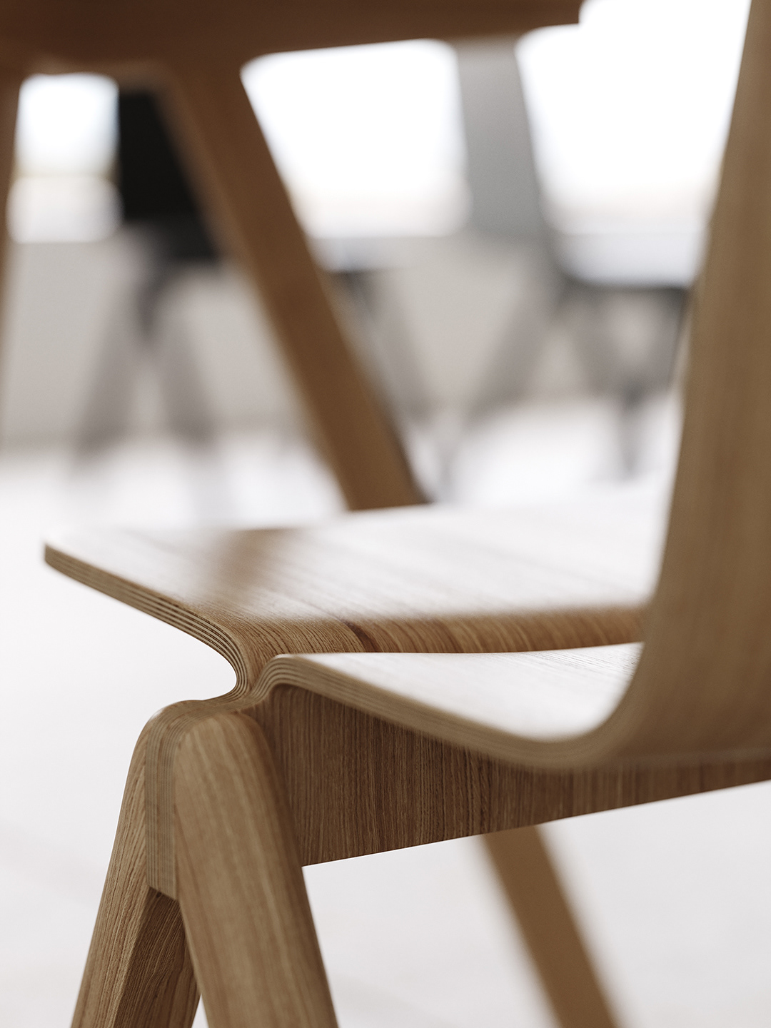 3D rendering，Chair design，HAY CHAIR，