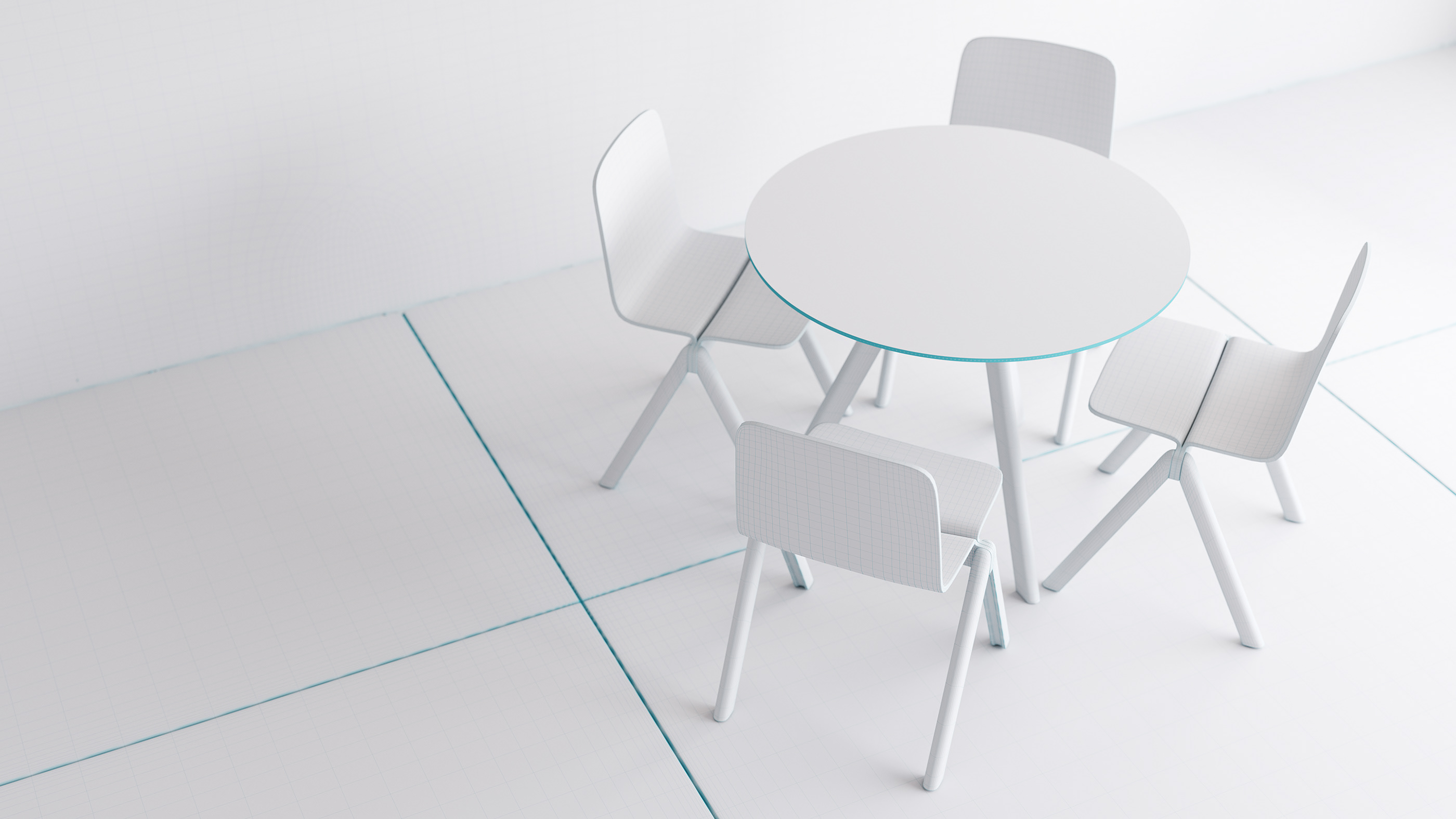 3D rendering，Chair design，HAY CHAIR，