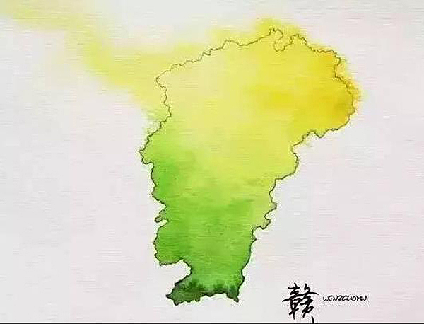 Chinese brush painting，Map，city，sea area，plateau，