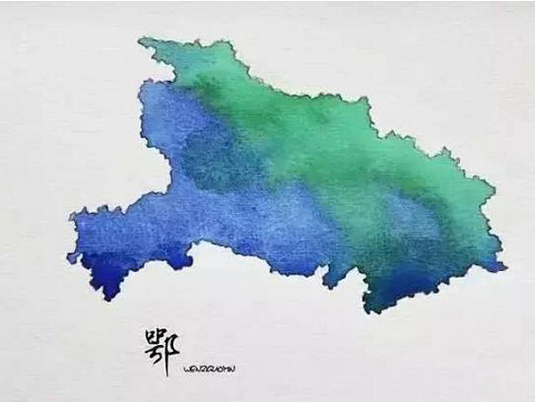 Chinese brush painting，Map，city，sea area，plateau，