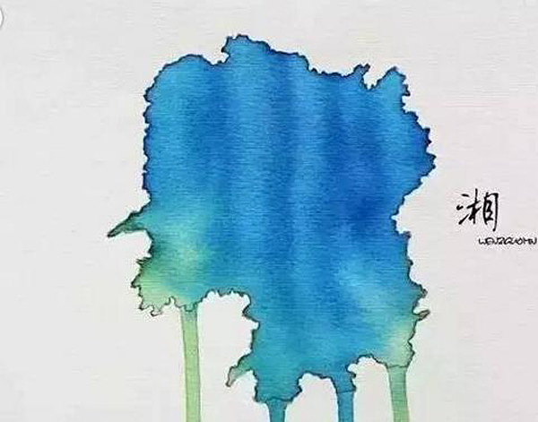 Chinese brush painting，Map，city，sea area，plateau，