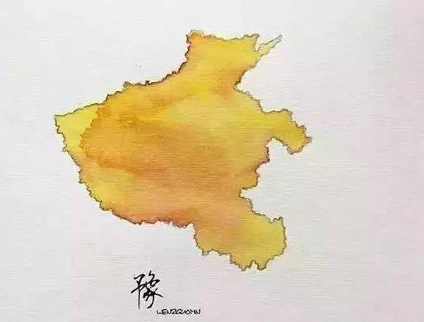 Chinese brush painting，Map，city，sea area，plateau，