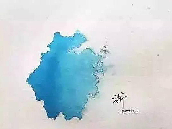 Chinese brush painting，Map，city，sea area，plateau，