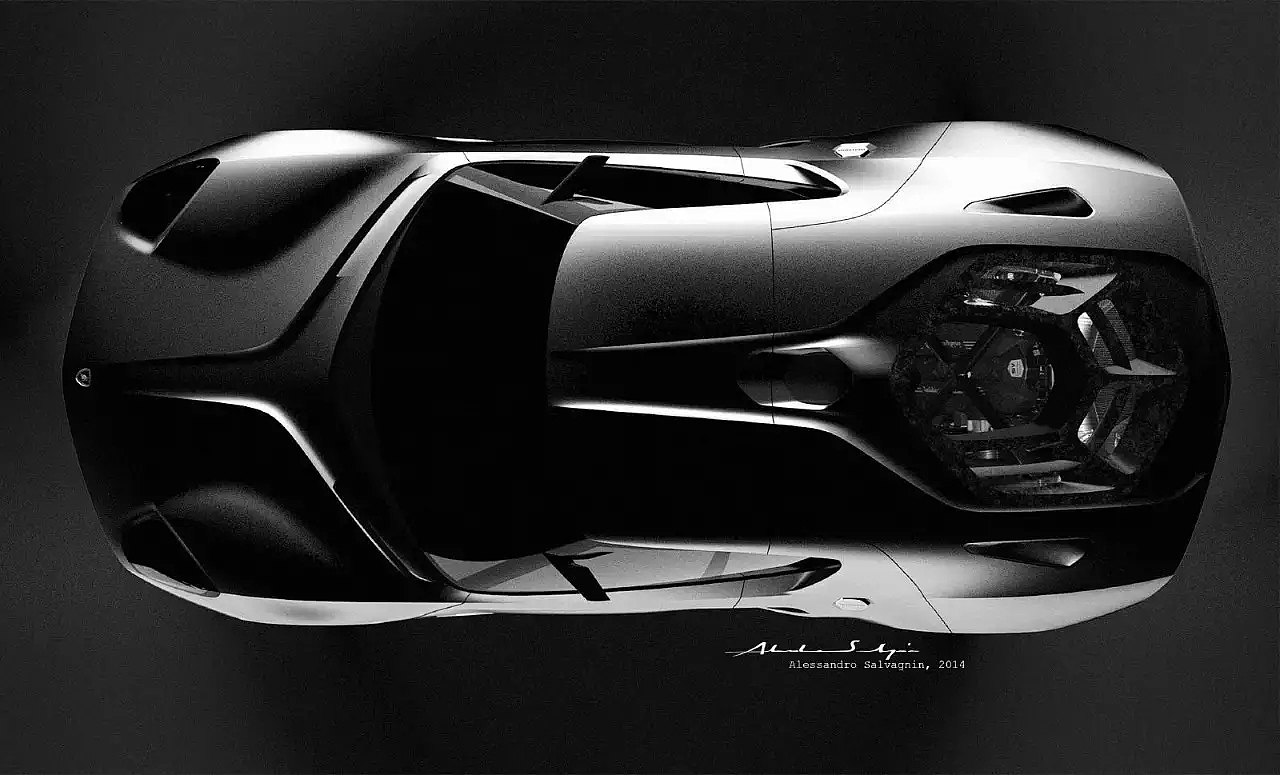 Board drawing, Lamborghini, sports car, hand drawing，