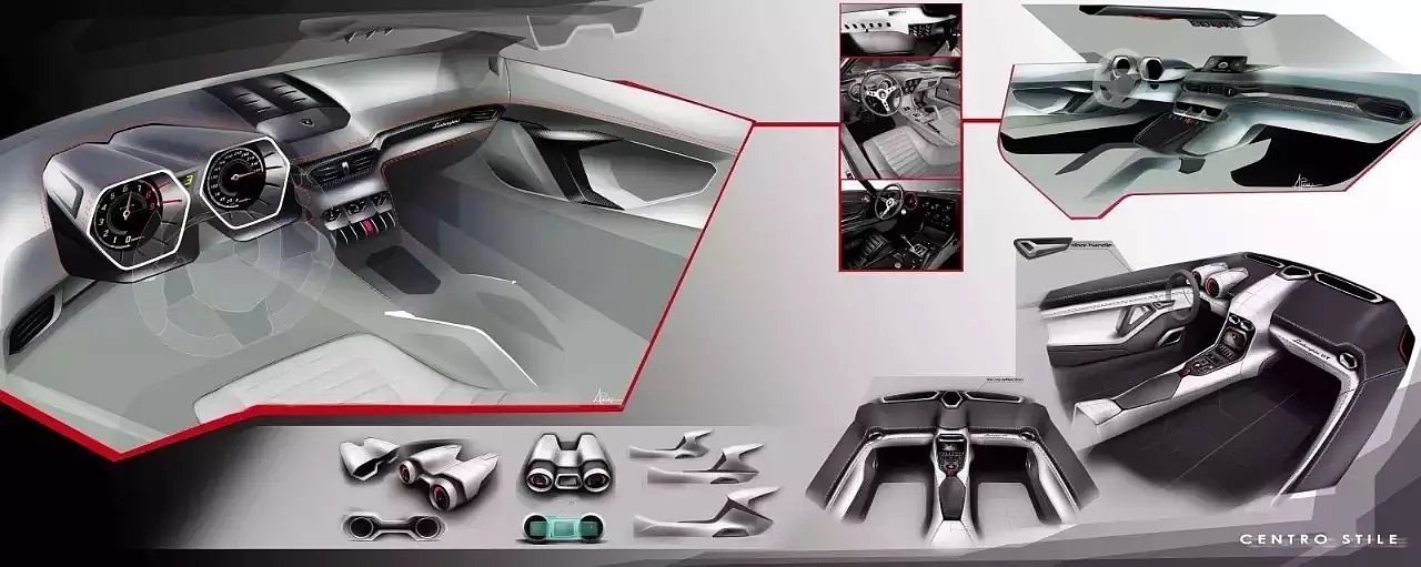 Board drawing, Lamborghini, sports car, hand drawing，