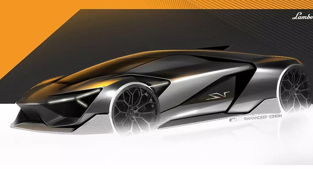 Board drawing, Lamborghini, sports car, hand drawing，