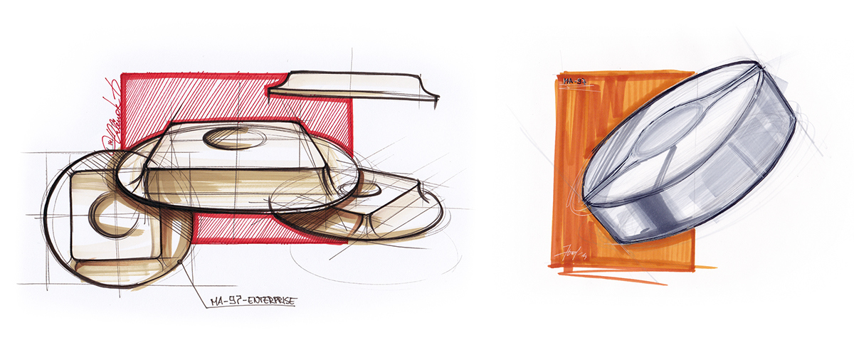 Cast aluminum，Plastic parts，Fillet tilt，Reduce shadows，Simple and elegant，