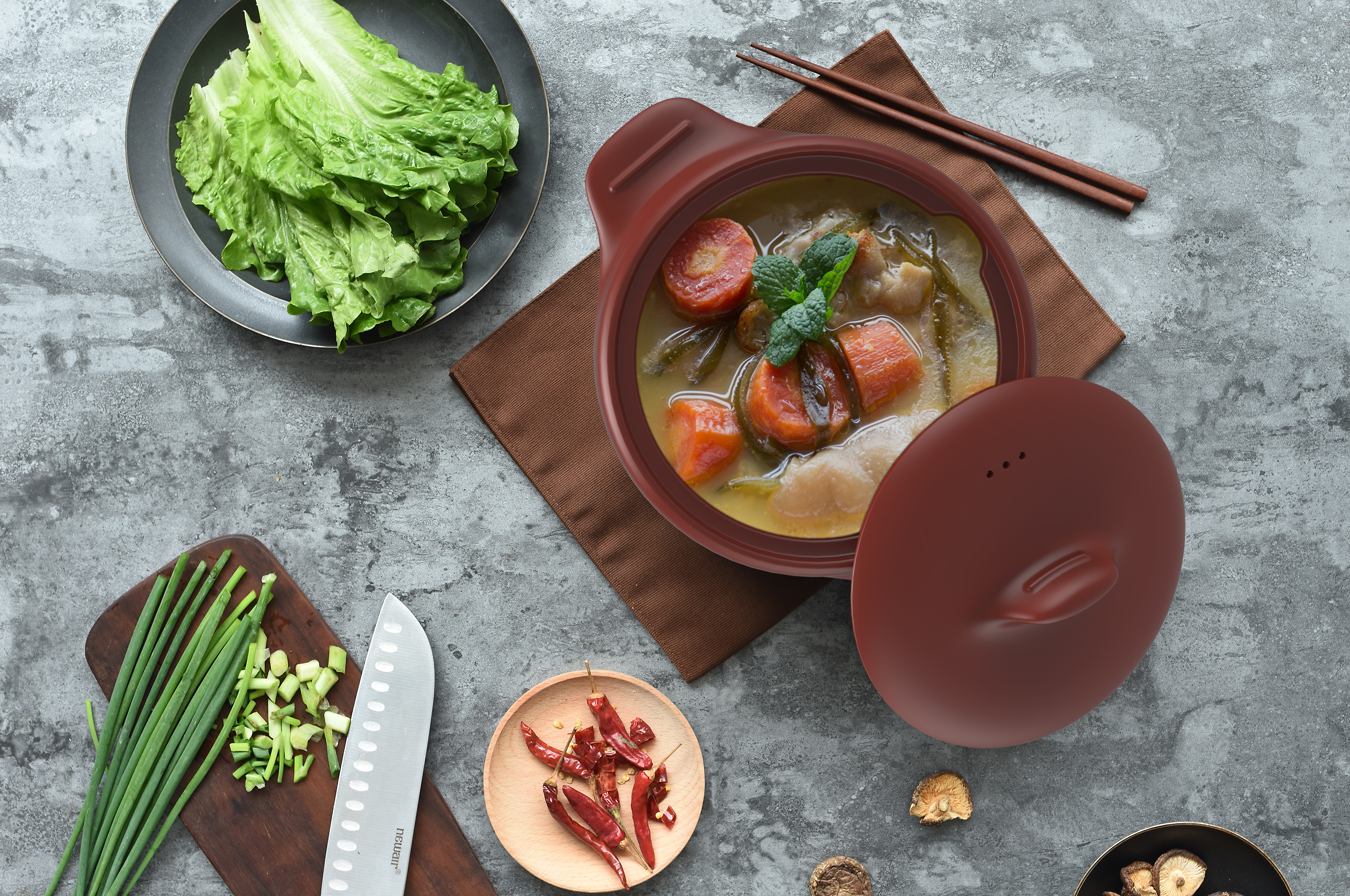 Purple clay pot design，Stew design，Ceramic stew，Purple sand design，