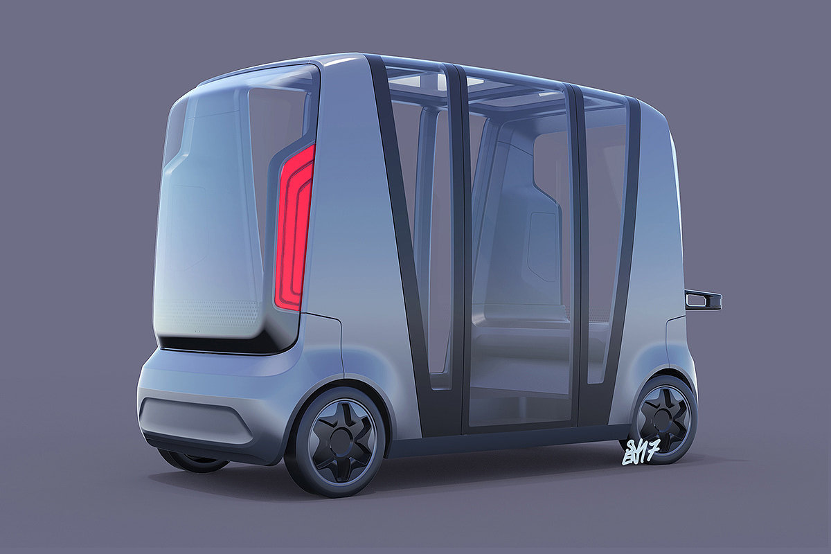 concept，Automatic driving，campus，automatic，