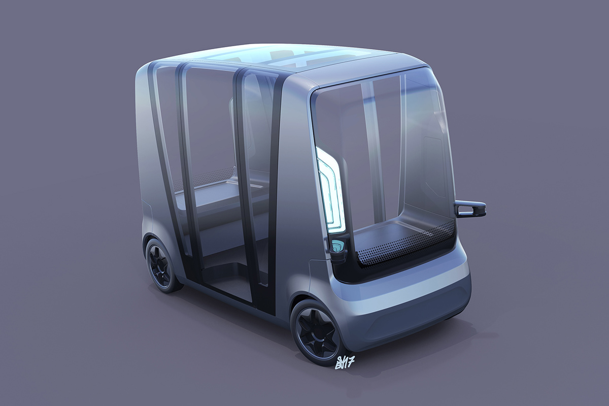 concept，Automatic driving，campus，automatic，