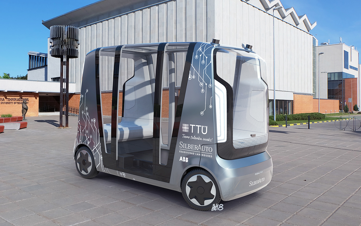 concept，Automatic driving，campus，automatic，