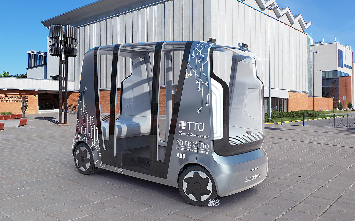 concept，Automatic driving，campus，automatic，
