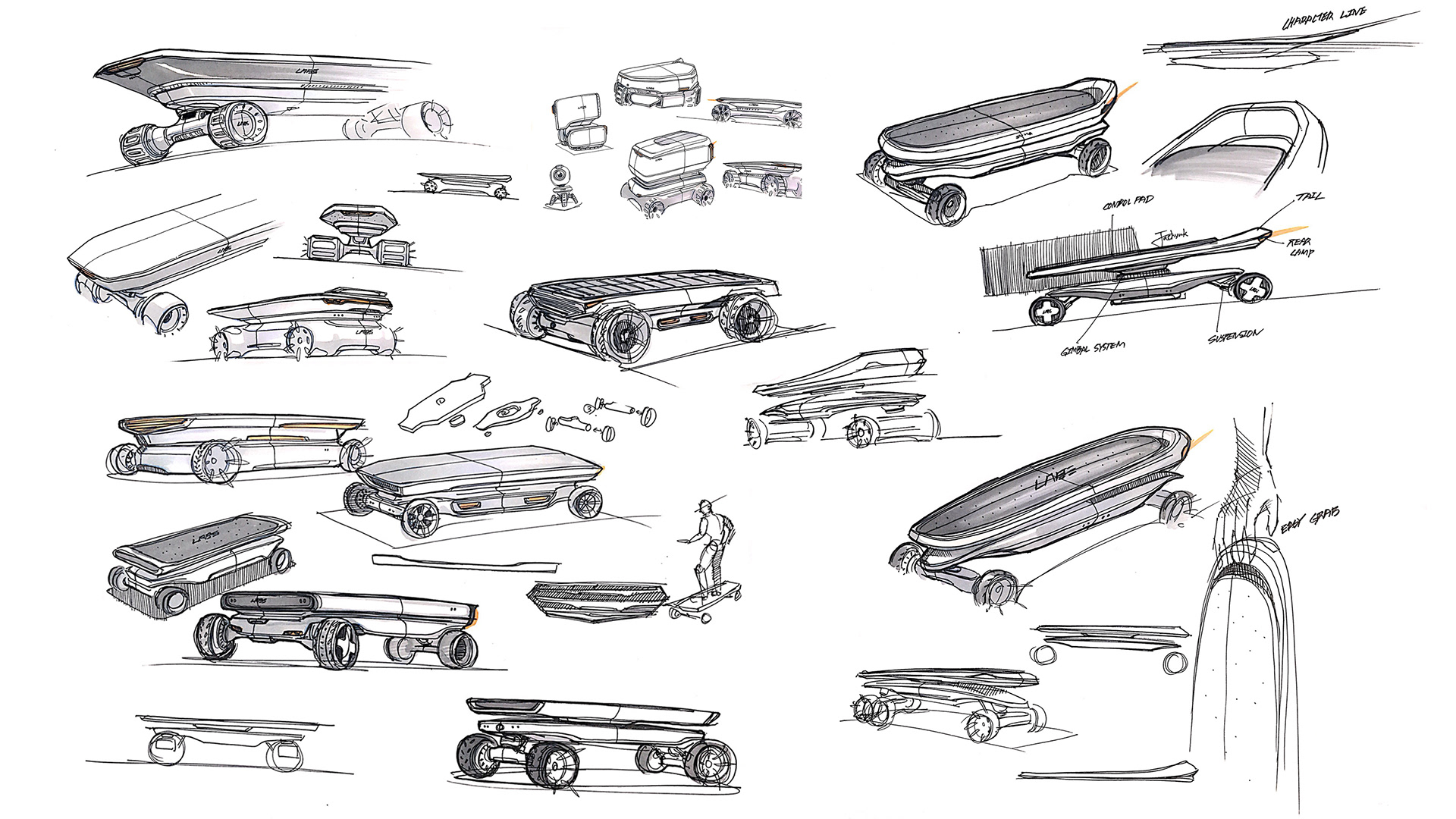 Skate，Personal mobile device，Nike electric cruiser board，industrial design，Nike，