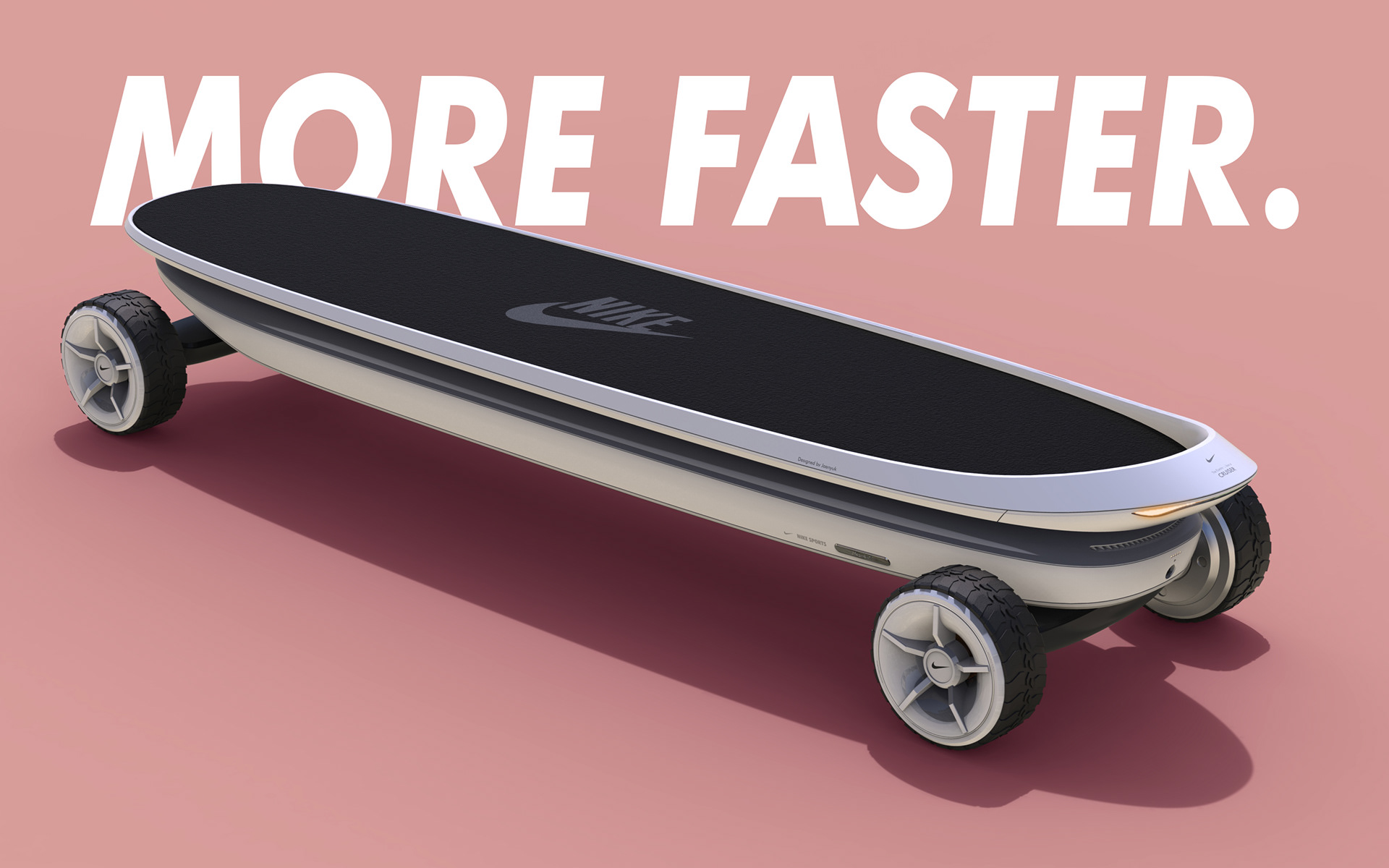 Skate，Personal mobile device，Nike electric cruiser board，industrial design，Nike，