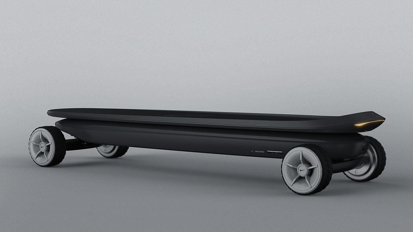 Skate，Personal mobile device，Nike electric cruiser board，industrial design，Nike，