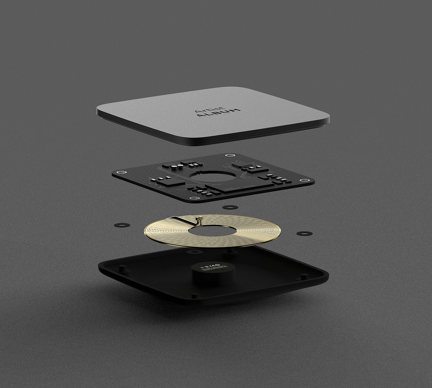 CRAVT，music player ，black，