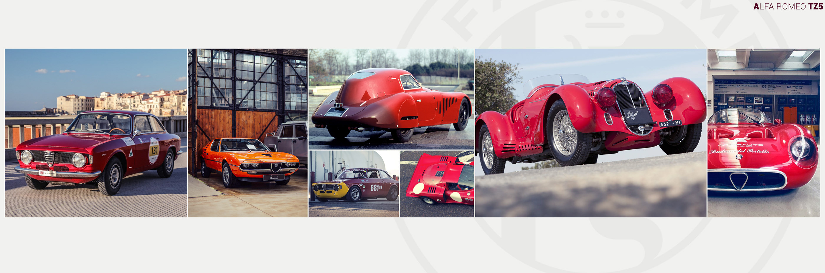 Hand drawn，Automobile design，Alfa Romeo TZ5，