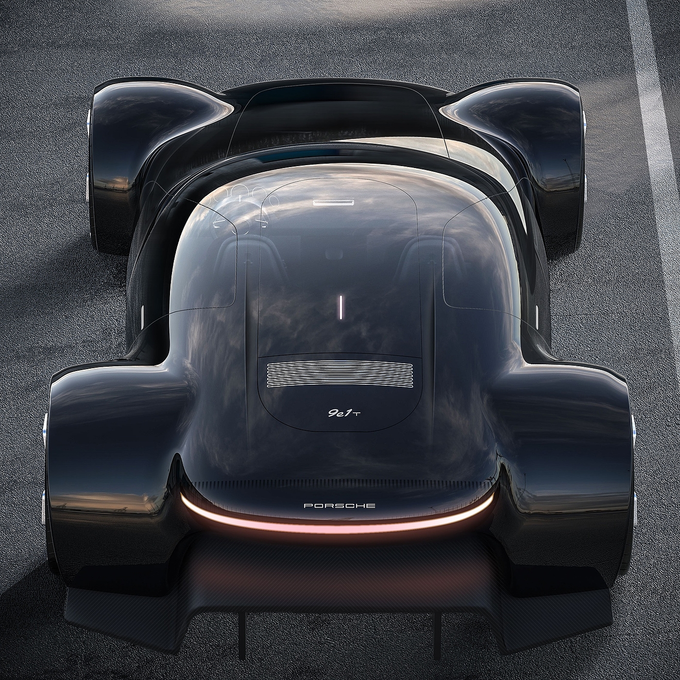 Porsche 9e1，汽车设计，概念设计，