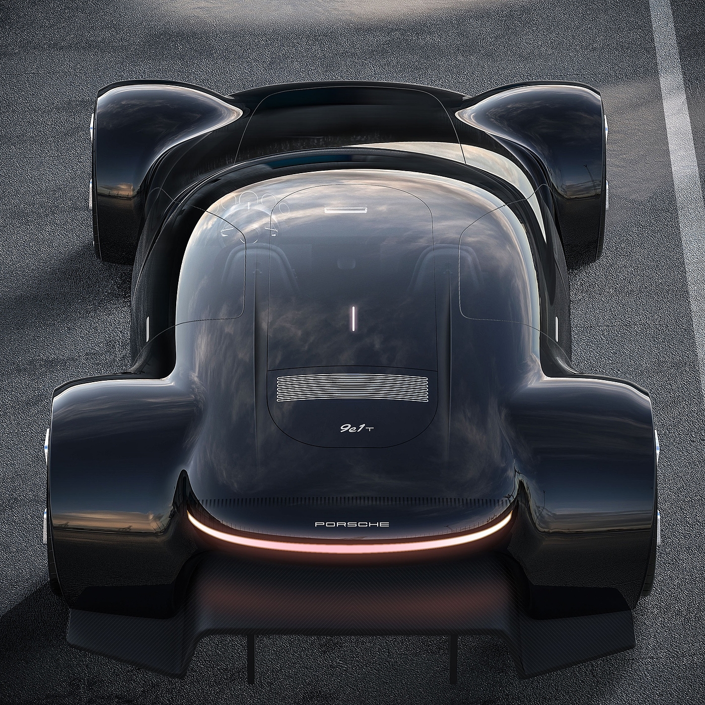 Porsche 9e1，Automobile design，conceptual design，