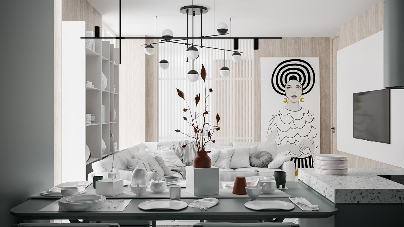 colour，modern，indoor，