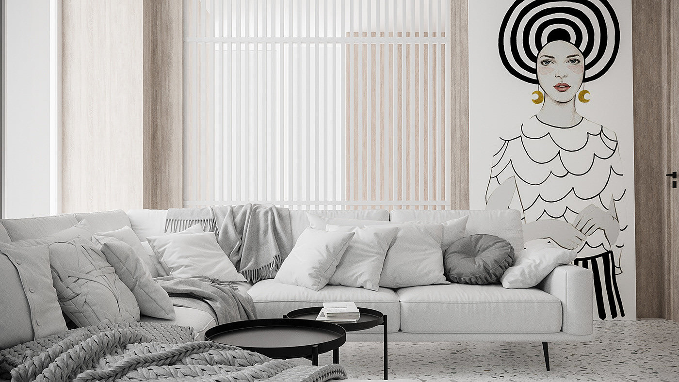 colour，modern，indoor，
