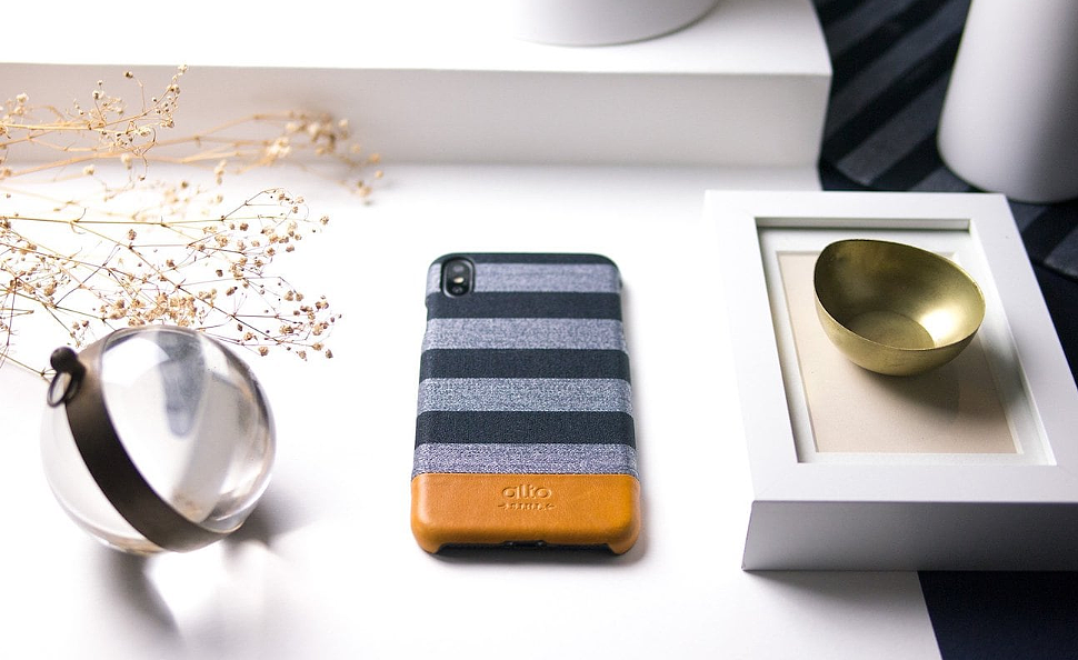 Alto Denim，Leather cover，iPhone Xs，