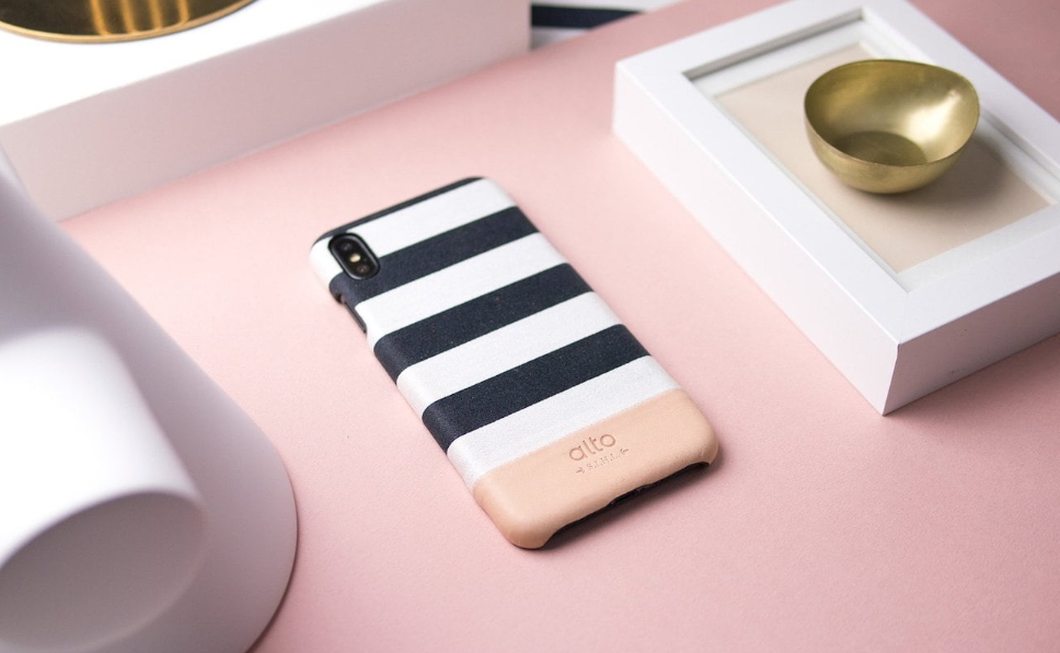 Alto Denim，Leather cover，iPhone Xs，