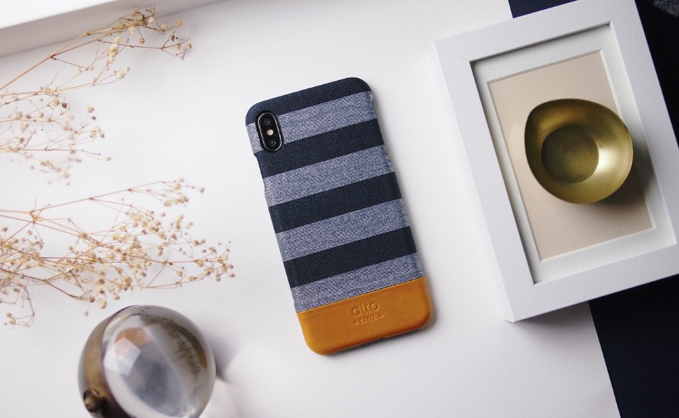 Alto Denim，Leather cover，iPhone Xs，