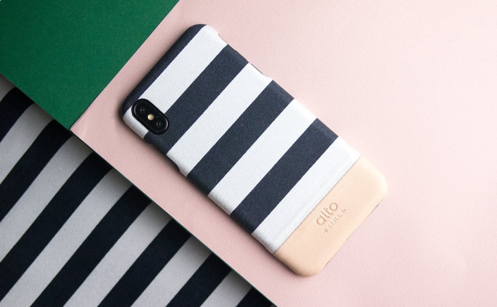 Alto Denim，Leather cover，iPhone Xs，