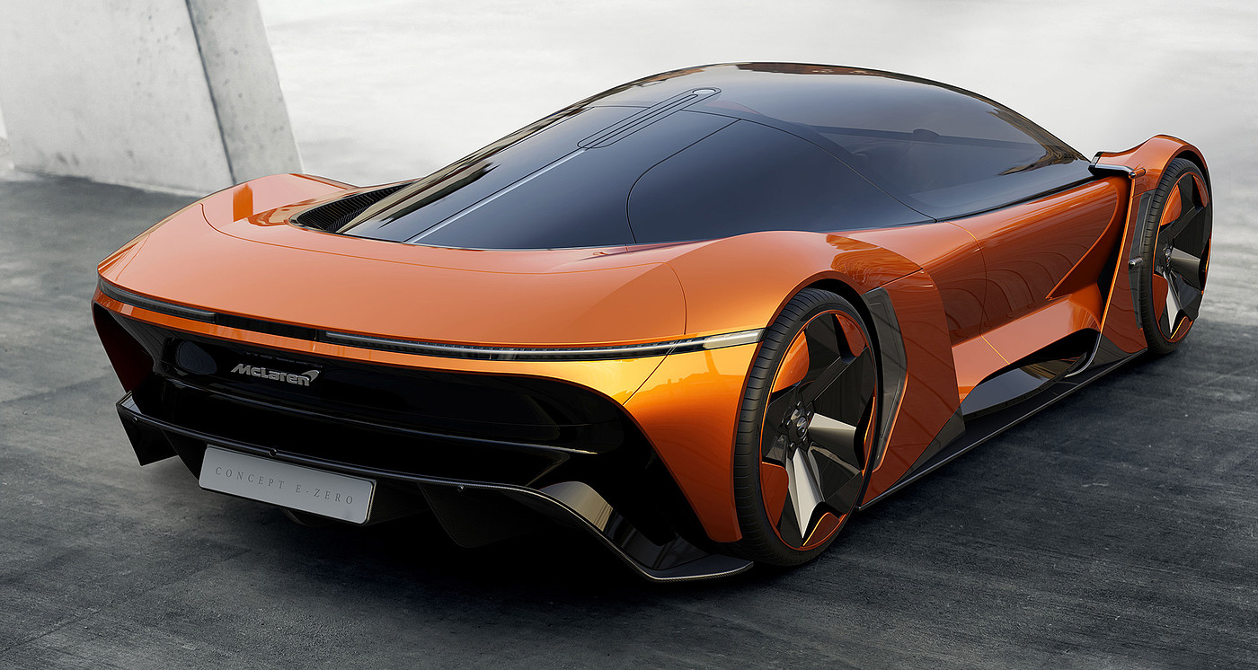automobile，Sports car，McLaren，industrial design，Automatic design，silver，